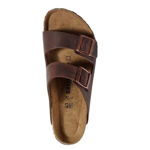 NEW Men’s Dark Brown Leather Birkenstocks Size 9